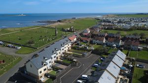 Links Road aerial shot- click for photo gallery
